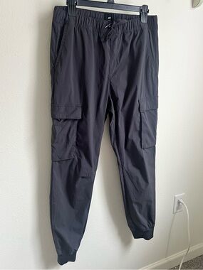 H&M Men's Charcoal Cargo Slim Fit Joggers
